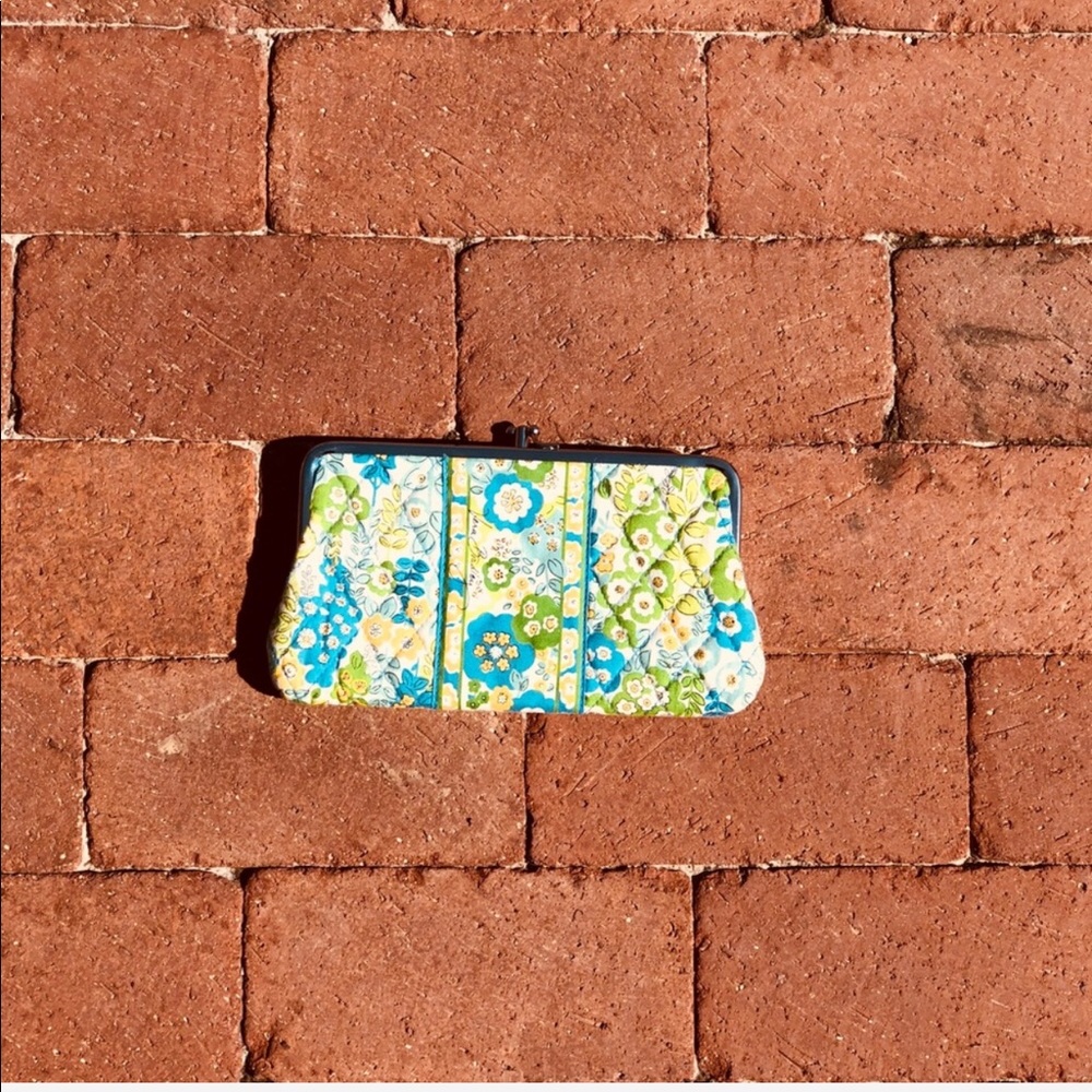 vera bradley green and blue wallet